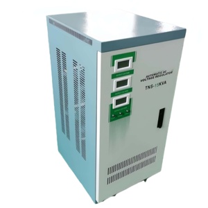 เครื่องควบคุมแรงดันไฟฟ้าอุตสาหกรรม 30KVA สามเฟส ทองแดง AC อัจฉริยะ แรงดันขาออก 380V รุ่นซีรีส์ไฟฟ้า - Product Image 4