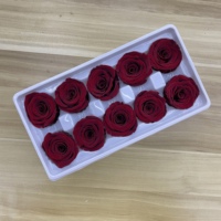 Tête de Rose préservée d'approvisionnement direct d'usine Roses éternelles têtes de Rose de 4 cm pour la décoration de mariage