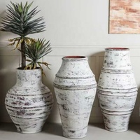 Jardinières Minimalistes Antiques Européennes pour l'Extérieur et l'Intérieur, Décoration de Jardin et de Maison, Pots à Plantes en Fibre de Ciment, Écologiques et Durables
