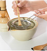 Ensemble de fouet à thé en céramique personnalisé en bambou unique, accessoires de matcha, cadeau, kit personnalisé avec bol à matcha