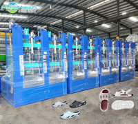 Machine de moulage par injection EVA bicolore MelaMech, système de moteur servo automatique, économie d'énergie, 380V 2000W, pour usine de chaussures, 200-300