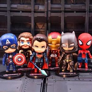Figurines d'action miniatures style Chibi, personnages <span class=keywords><strong>de</strong></span> dessins animés, modèles <span class=keywords><strong>de</strong></span> collection, jouets décoratifs pour tableau <span class=keywords><strong>de</strong></span> bord <span class=keywords><strong>de</strong></span> voiture et bureau - Product Image 1