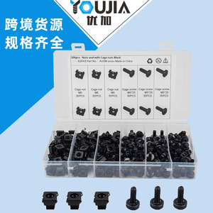 M5 Black Cage Nut With Screw For <b>Network</b> <b>Cabinet</b> Mounting Metal Hardware - Product Image 5