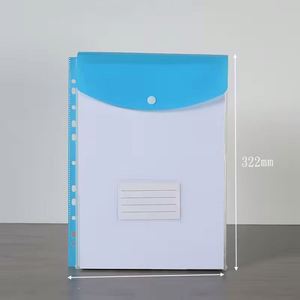 <b>A4</b> High-Capacity Loose Leaf <b>File</b> Bags with 11-Hole Binder Rings, Expandable Button and Label Pockets for School Home Office - Product Image 5