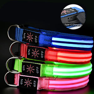 Nuevo Collar de Nailon Impermeable para Perro con Hebilla y Luz Intermitente LED de Seguridad Nocturna, Accesorios Luminosos para Perros - Product Image 3