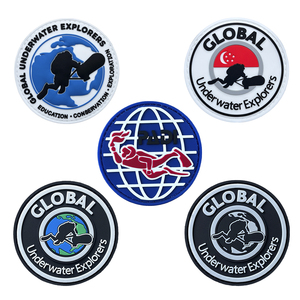 Auf Lager: GUE Global Diving Organisation PVC-Gummi-Klett-Patches, PADI-Abzeichen, Kleidungs-Armband-Patches, Taschen-Dekoration - Product Image 1