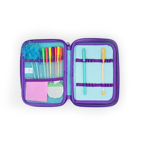 <span class=keywords><strong>Astuccio</strong></span> HSI Eva Reversibile con Paillettes Viola, Antiurto, 23x16x4cm, per Scuola/Ufficio - Product Image 2