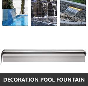 Piscine cascade <span class=keywords><strong>fontaine</strong></span> jardin cascade en acier inoxydable déversoir cascade - Product Image 4