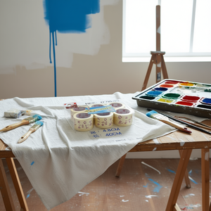 Ruban de peintre Mnj 4,8 cm x 40 cm, lot de 6, pour la protection des peintures - Product Image 2