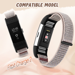 Vente directe d'usine, bracelet de <span class=keywords><strong>montre</strong></span> <span class=keywords><strong>en</strong></span> nylon sport pour <span class=keywords><strong>Fitbit</strong></span> Charge 2, bracelet de remplacement pour hommes et femmes - Product Image 2