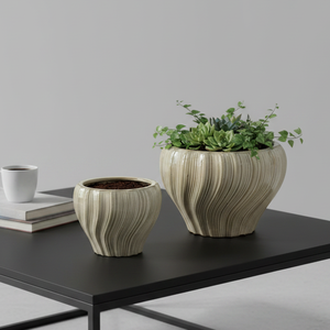 Vasi per Piante Grasse in Ceramica Rotondi Stile Nordico per Interni ed Esterni, Decorativi da Giardino, dai Fornitori Cinesi - Product Image 1