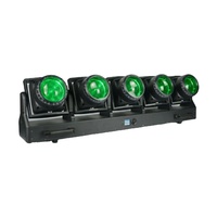 Barre de lumière mobile professionnelle 600W à 5 têtes, projecteur de scène LED RGBW 120W avec Halo Pixel RDM DMX512/activation sonore IP20