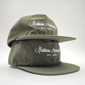 Gorra de Alta Calidad con Visera Plana, Sin Estructura, con Bordado de Cadena, Richardson 256, Cierre a Presión, Gorra con Cuerda - Product Image 3