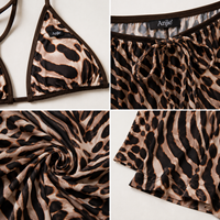 Anjie – Ensemble de maillot de bain triangle et paréo large sur mesure avec logo personnalisé, OEM, ODM, marque privée, certifié OEKO-TEX GRS – Fabricant pour femmes