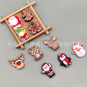 Perles de Noël en silicone à motifs de dessins animés, formes variées, pour la fabrication de bracelets, chaînes de dentition pour bébés de 3 mois et plus - Product Image 3