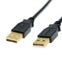 Cable de Datos USB 2.0 Macho a Macho con Conector de Doble Cabeza para Transferencia de Disco Duro de Computadoras