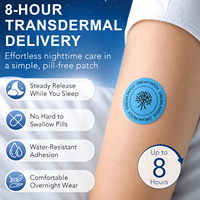 Acentiallabs 30 Patchs Transdermiques Végans pour le Sommeil à la Racine de Valériane et à l'Ashwagandha, Naturels et Imperméables