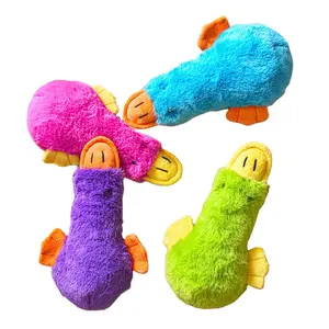 Chien mignon en peluche canard son jouet Animal couineur chien jouet nettoyage des dents chiens haute qualité animal à mâcher formation pour petits animaux de compagnie fournitures