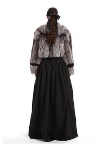 Boléro en <span class=keywords><strong>fourrure</strong></span> de renard argenté véritable de qualité supérieure pour femme, veste courte d'hiver en <span class=keywords><strong>fourrure</strong></span> de renard moelleuse, élégante pour mariage et soirée, vêtement d'extérieur en <span class=keywords><strong>fourrure</strong></span> - Product Image 3