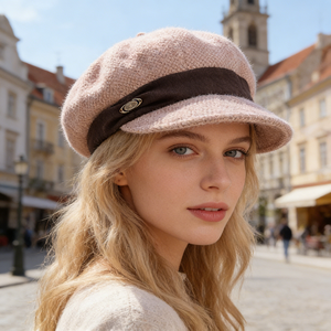 Nuovo Arrivo 2026: Cappello Ottagonale da Donna in Denim Stile Berretto, Traspirante per Tutte le Stagioni con Effetto Snellente (anche noto come Cappello da Pittore) - Product Image 3