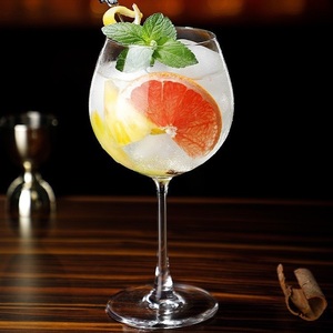Verre à gin tonic transparent, gobelet personnalisé avec logo, verre à cocktail haut pour bar, pub, hôtel, verre à gin tonic très vendu en Europe - Product Image 2