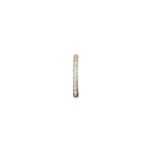 Orecchino a polsino da donna con micro pavé di zirconi, accessorio di gioielleria minimalista per uso quotidiano - Product Image 1