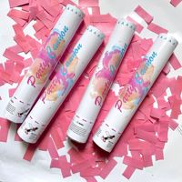 Canon à confettis et poudre pour fête de révélation du sexe (garçon ou fille), lanceurs de paillettes portables, sans feux d'artifice, pour célébration de la révélation du sexe