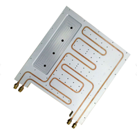 Bloc de refroidissement liquide OEM en aluminium et cuivre 80x80mm, dissipateur thermique pour onduleur et centre de données