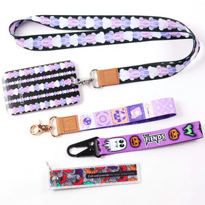 سلسلة مفاتيح فاخرة فاخرة برقبة المعصم بحامل معرف بعلامة مخصصة - Product Image 3