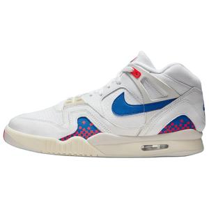<span class=keywords><strong>Nike</strong></span> Air <span class=keywords><strong>Tech</strong></span> Challenge II Pixel Court 2025 Chaussures de basketball pour hommes Blanc Bleu <span class=keywords><strong>Rouge</strong></span> Maille Cuir Printemps - Product Image 1