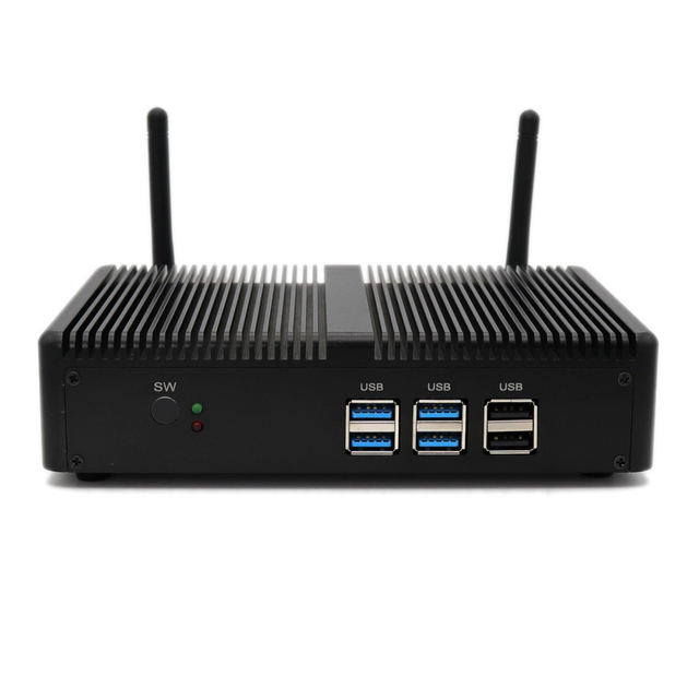 Big Sales Eglobal New Fanless Mini PC Windows10 Core I3 7167U I5 7267U DDR4 Barebone Desktop Computer Mini Pc Nuc