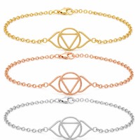 Bracelet ajustable en acier inoxydable plaqué or 18 carats anti-ternissement, prêt à être expédié en gros, collection 2026, bijoux de mode