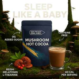 Nấm nóng sô cô la siêu thực phẩm bột ca cao caffeine với Reishi hericium erinaceus thư giãn đóng gói túi cà phê Nấm - Product Image 2