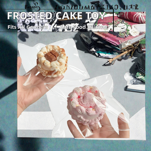 Matte Cupcake-Stressbälle aus Lebensmittelechtem Silikon, Sensorisches Fidget-Spielzeug, Weiche Taktile Kuchen-<span class=keywords><strong>Simulacra</strong></span> zur Entspannung - Product Image 2