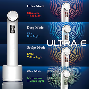 เครื่องนวดกระชับผิวหน้าและลำคอแบบพกพา ใช้คลื่นอัลตราโซนิก ลดเลือนริ้วรอย ต่อต้านริ้วรอยแห่งวัย ลดรอยคล้ำใต้ตา เพื่อความงาม - Product Image 3