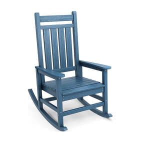 Chaise berçante Adirondack de haute qualité chaises berçantes d'arrière-cour meubles d'extérieur en plastique chaise de jardin - Product Image 1