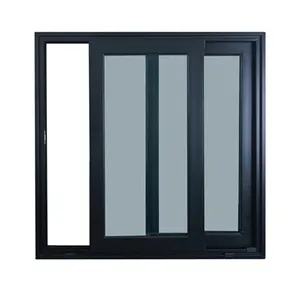 China made aluminum sliding full size double glaze sliding doors & window with cheap price for house with AS2047