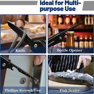 Outil multifonctionnel portatif en alliage d'acier inoxydable 14-en-1 Mini pince <span class=keywords><strong>marteau</strong></span> de survie pour le camping pour les aventures en plein air - Product Image 6