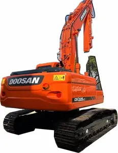 Mesin penggali doosan dx225 LC, mesin ekskavator perayap bekas dalam stok untuk ekskavator doosan dx225