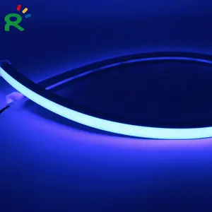 LED de néon personalizado DC24V projetado para piscina subaquática IP68 à prova d'água 100% silicone LED de néon personalizado
