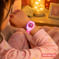Meilleure Vente 2026 : Montre Enfant à Quartz 3D Lumineuse LED, 32 Motifs Colorés, Logo Personnalisé OEM, Vente en Gros, Cadeau