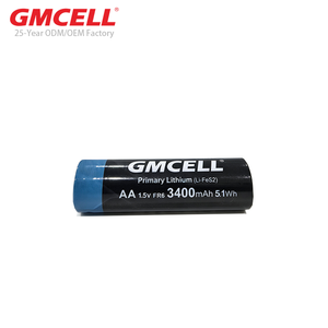 Batería GMCELL Li-FeS2 AA FR6 1.5V 3400mAh de gran capacidad de litio para linterna -40-60 ℃ - Product Image 1