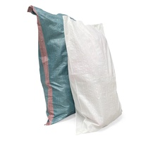 Herbruikbare goedkope 78cmx46cm PP geweven zak, recyclebaar voor meststof, dierenvoer, rijstmeel, landbouw, vis, fruit, maïs, op maat gemaakt