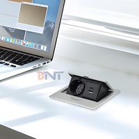 Smart Desktop-Popup-Socket-Erweiterungs adapter nach EU-Standard USB A C-Steckdosen für Konferenz tische IP44-Ebene
