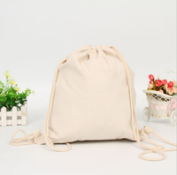 Wehd — pochette en coton et lin, Logo imprimé, personnalisé d'usine, sac pour cadeau écologique à cordon
