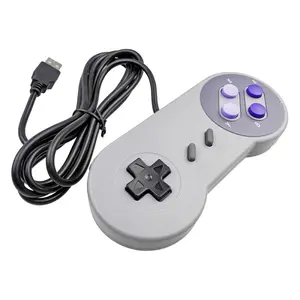 HONSON Classic Wired USB PC Controller Purple Button SNES Joypad Compatible for Nintendo Used for Gaming