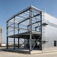 Entrepôt en acier léger sur mesure, résistant aux intempéries, structure métallique préfabriquée, atelier pour stockage commercial