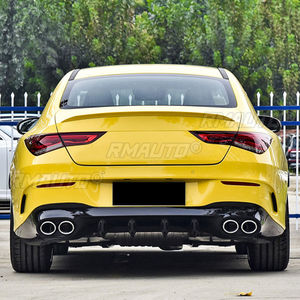 Kit carrosserie, tuyau d'échappement, embout d'échappement, lèvre de pare-chocs arrière pour Mercedes Benz CLA-Class C118 CLA200 260 CLA45, accessoires de voiture - Product Image 5