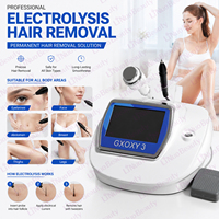 Appareil portable 2-en-1 d'épilation par thermolyse et électrolyse pour tout le corps avec marteau de refroidissement et électrolyse à aiguille