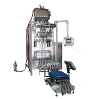 Machine automatique multi-voies de formage, remplissage et scellage de sachets pour aliments liquides - Miel, mayonnaise, gel énergétique - Ensacheuse VFFS pour film plastique